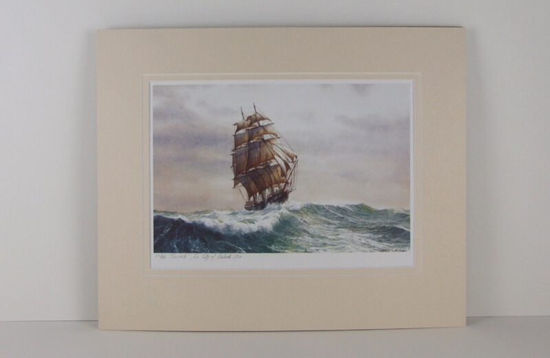 Tall ship Carrick picture mounted for sale