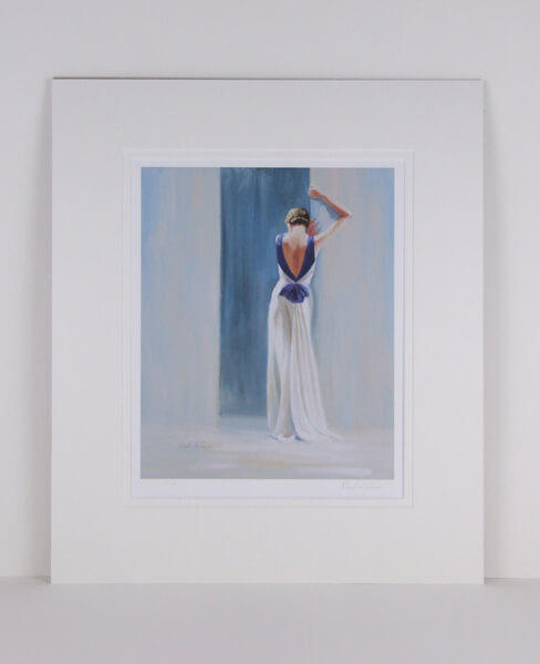 Classic Deco picture by artist Paul Milner mounted for sale
