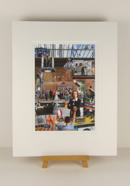 Beverley Train Station picture by artist Gary Saunt mounted for sale