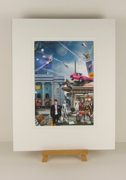 New Theatre, Hull picture by artist Gary Saunt mounted for sale