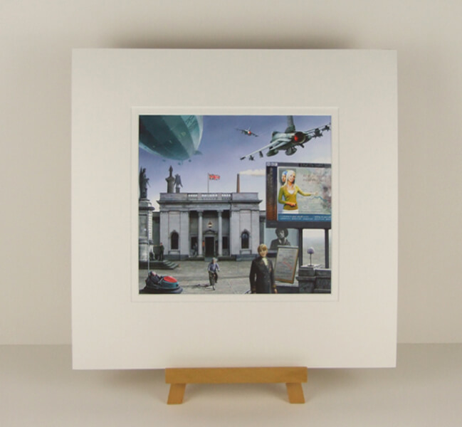 Ferens Art Gallery, Hull picture by artist Gary Saunt mounted for sale