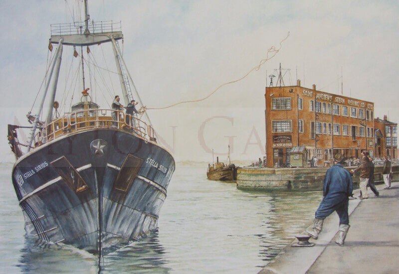 Hull Trawler Stella Sirius picture by artist Geoff Woolston