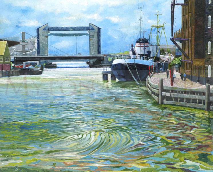River Hull and Arctic Corsair Trawler picture by artist John Brine