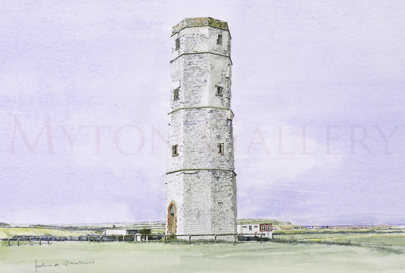 Old Flamborough Lighthouse picture by artist John Gledhill