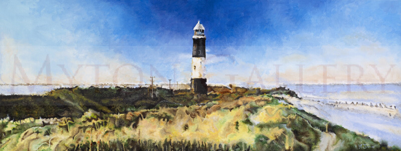 artist Martin Jones picture Spurn Point Lighthouse, East Yorkshire