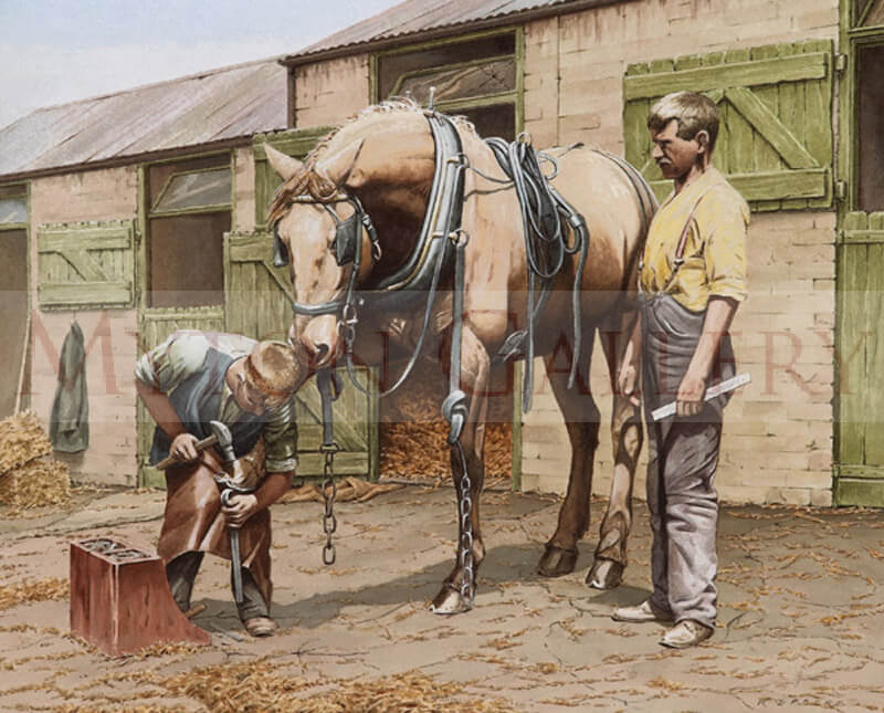 The Apprentice picture by equine artist Ron Spoors
