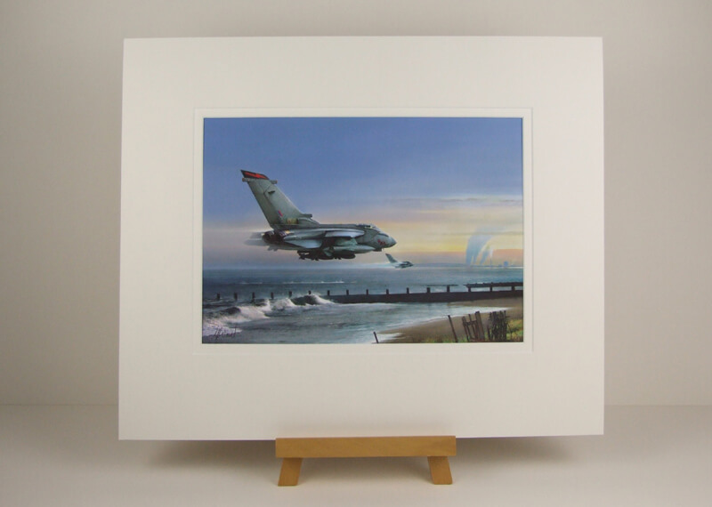 Tornado jet fighter aviation print by Gary Saunt mounted for sale